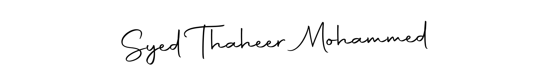 Design your own signature with our free online signature maker. With this signature software, you can create a handwritten (Autography-DOLnW) signature for name Syed Thaheer Mohammed. Syed Thaheer Mohammed signature style 10 images and pictures png