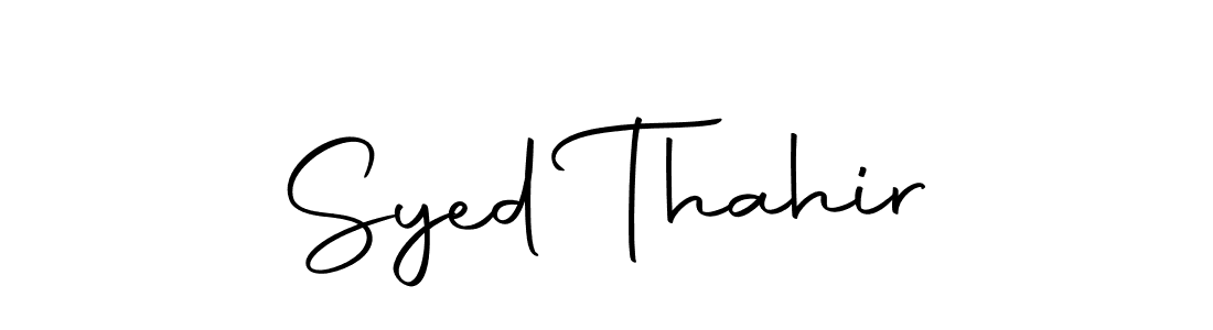 Use a signature maker to create a handwritten signature online. With this signature software, you can design (Autography-DOLnW) your own signature for name Syed Thahir. Syed Thahir signature style 10 images and pictures png