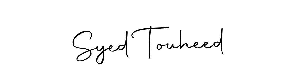 Autography-DOLnW is a professional signature style that is perfect for those who want to add a touch of class to their signature. It is also a great choice for those who want to make their signature more unique. Get Syed Touheed name to fancy signature for free. Syed Touheed signature style 10 images and pictures png