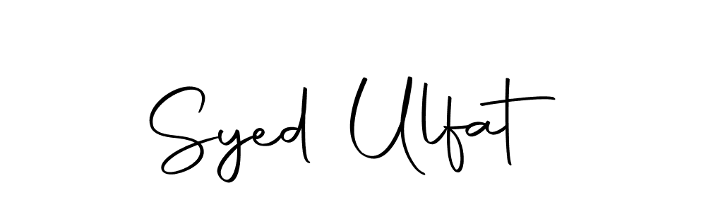 Syed Ulfat stylish signature style. Best Handwritten Sign (Autography-DOLnW) for my name. Handwritten Signature Collection Ideas for my name Syed Ulfat. Syed Ulfat signature style 10 images and pictures png