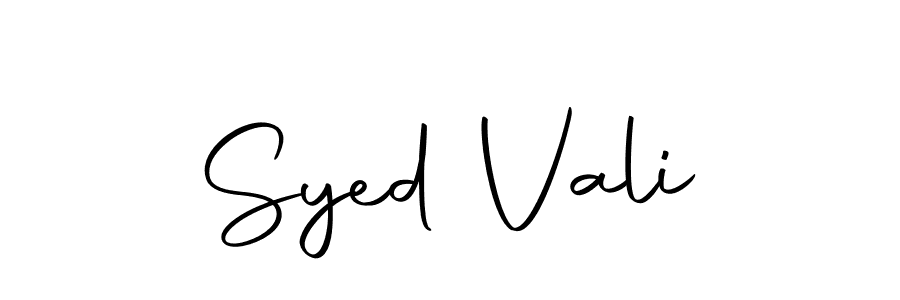 Create a beautiful signature design for name Syed Vali. With this signature (Autography-DOLnW) fonts, you can make a handwritten signature for free. Syed Vali signature style 10 images and pictures png