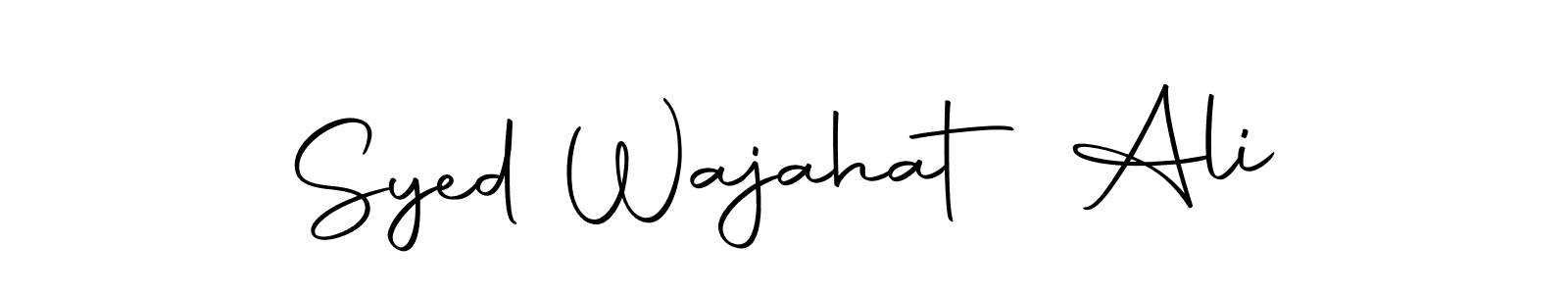 Also we have Syed Wajahat Ali name is the best signature style. Create professional handwritten signature collection using Autography-DOLnW autograph style. Syed Wajahat Ali signature style 10 images and pictures png