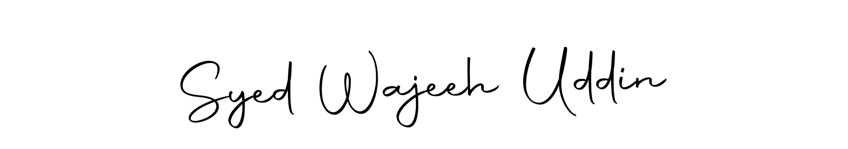 Make a beautiful signature design for name Syed Wajeeh Uddin. Use this online signature maker to create a handwritten signature for free. Syed Wajeeh Uddin signature style 10 images and pictures png