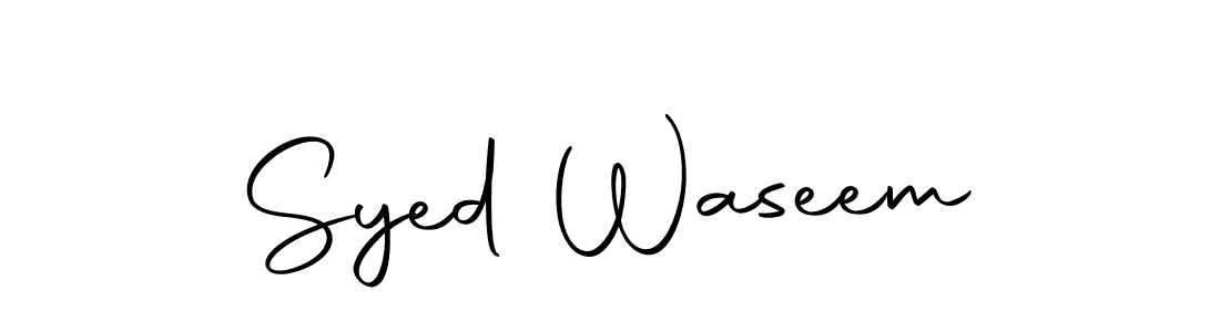 Make a beautiful signature design for name Syed Waseem. With this signature (Autography-DOLnW) style, you can create a handwritten signature for free. Syed Waseem signature style 10 images and pictures png