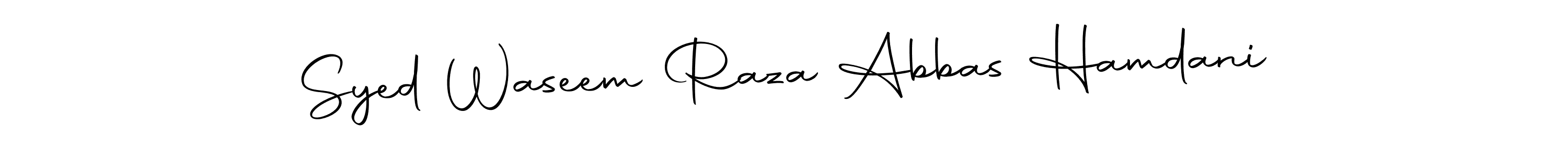 Make a short Syed Waseem Raza Abbas Hamdani signature style. Manage your documents anywhere anytime using Autography-DOLnW. Create and add eSignatures, submit forms, share and send files easily. Syed Waseem Raza Abbas Hamdani signature style 10 images and pictures png