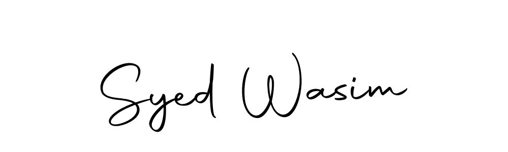 Create a beautiful signature design for name Syed Wasim. With this signature (Autography-DOLnW) fonts, you can make a handwritten signature for free. Syed Wasim signature style 10 images and pictures png