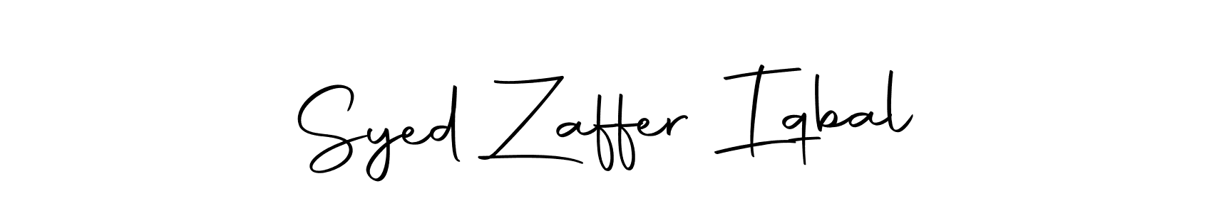 Make a beautiful signature design for name Syed Zaffer Iqbal. With this signature (Autography-DOLnW) style, you can create a handwritten signature for free. Syed Zaffer Iqbal signature style 10 images and pictures png