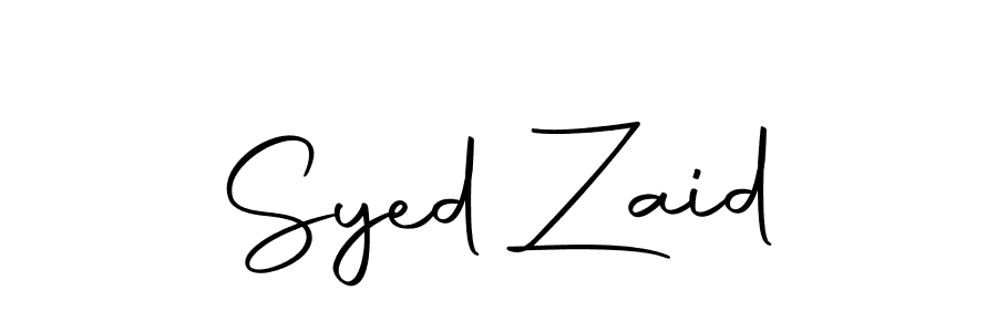 Also we have Syed Zaid name is the best signature style. Create professional handwritten signature collection using Autography-DOLnW autograph style. Syed Zaid signature style 10 images and pictures png