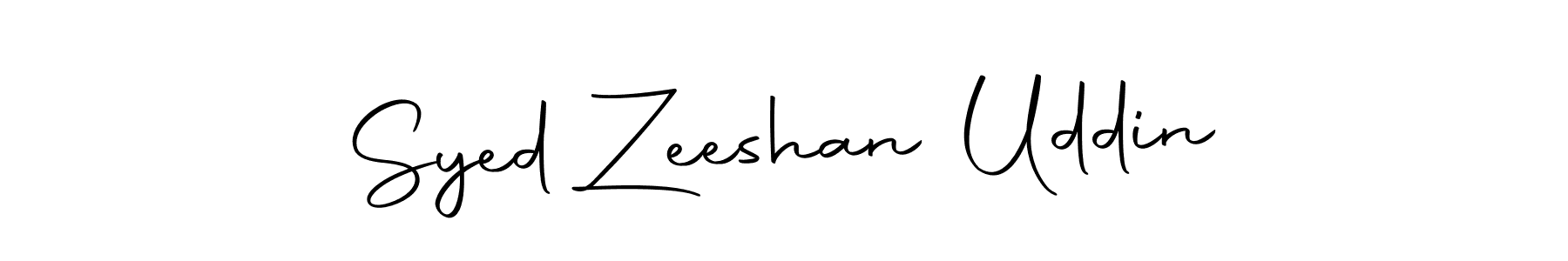 Make a beautiful signature design for name Syed Zeeshan Uddin. With this signature (Autography-DOLnW) style, you can create a handwritten signature for free. Syed Zeeshan Uddin signature style 10 images and pictures png