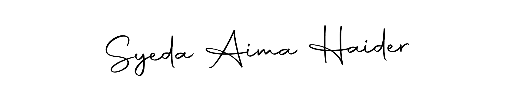 It looks lik you need a new signature style for name Syeda Aima Haider. Design unique handwritten (Autography-DOLnW) signature with our free signature maker in just a few clicks. Syeda Aima Haider signature style 10 images and pictures png