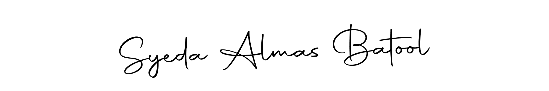 How to make Syeda Almas Batool signature? Autography-DOLnW is a professional autograph style. Create handwritten signature for Syeda Almas Batool name. Syeda Almas Batool signature style 10 images and pictures png