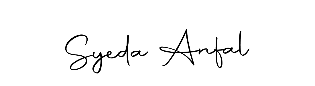 You should practise on your own different ways (Autography-DOLnW) to write your name (Syeda Anfal) in signature. don't let someone else do it for you. Syeda Anfal signature style 10 images and pictures png