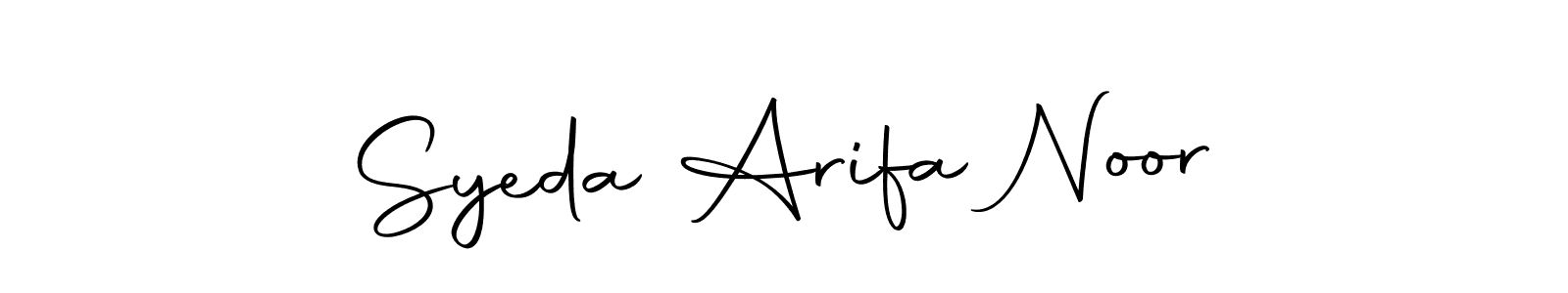 Here are the top 10 professional signature styles for the name Syeda Arifa Noor. These are the best autograph styles you can use for your name. Syeda Arifa Noor signature style 10 images and pictures png