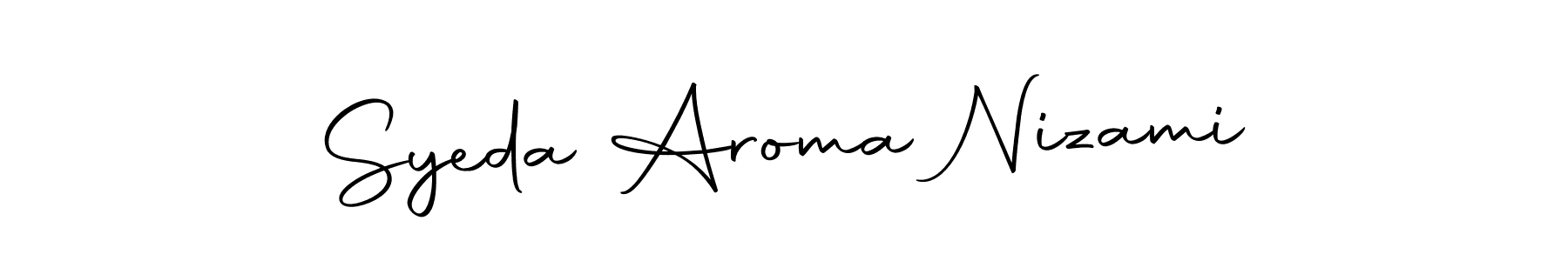 Once you've used our free online signature maker to create your best signature Autography-DOLnW style, it's time to enjoy all of the benefits that Syeda Aroma Nizami name signing documents. Syeda Aroma Nizami signature style 10 images and pictures png