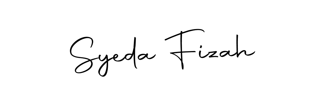 Design your own signature with our free online signature maker. With this signature software, you can create a handwritten (Autography-DOLnW) signature for name Syeda Fizah. Syeda Fizah signature style 10 images and pictures png