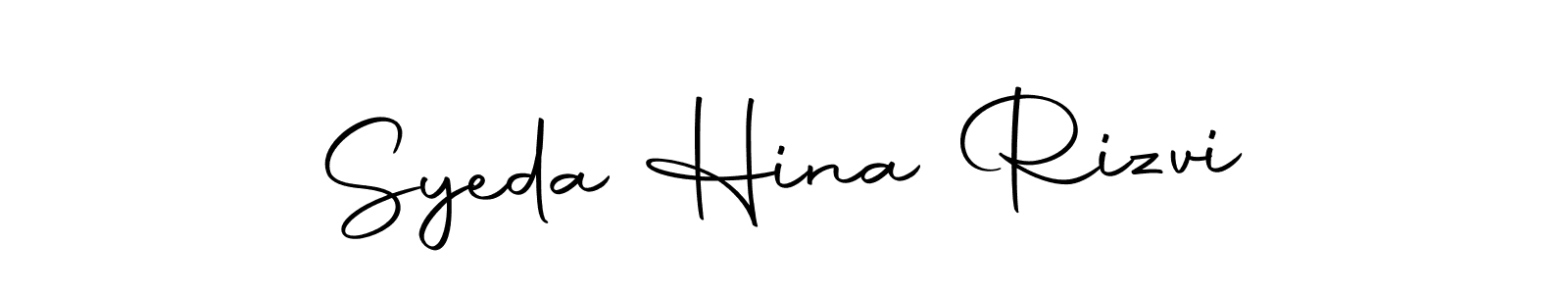 How to make Syeda Hina Rizvi signature? Autography-DOLnW is a professional autograph style. Create handwritten signature for Syeda Hina Rizvi name. Syeda Hina Rizvi signature style 10 images and pictures png