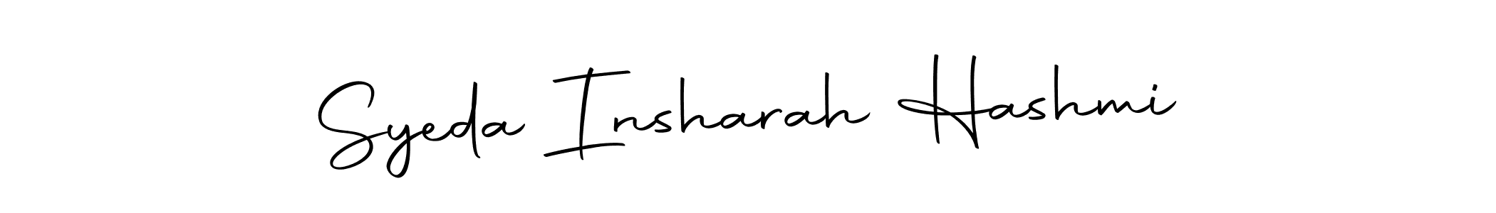 It looks lik you need a new signature style for name Syeda Insharah Hashmi. Design unique handwritten (Autography-DOLnW) signature with our free signature maker in just a few clicks. Syeda Insharah Hashmi signature style 10 images and pictures png