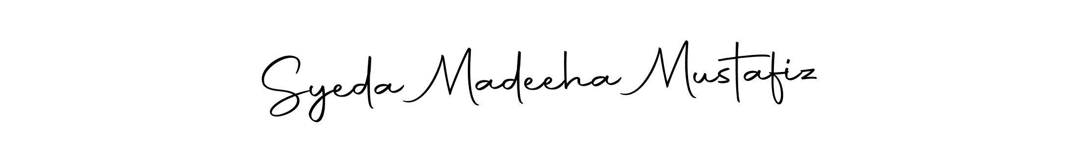 How to make Syeda Madeeha Mustafiz signature? Autography-DOLnW is a professional autograph style. Create handwritten signature for Syeda Madeeha Mustafiz name. Syeda Madeeha Mustafiz signature style 10 images and pictures png