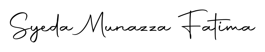 Download transparent PNG signature for name Syeda Munazza Fatima styled with Autography-DOLnW font. Ready to paste directly into PDF and Word agreements. Syeda Munazza Fatima signature style 10 images and pictures png
