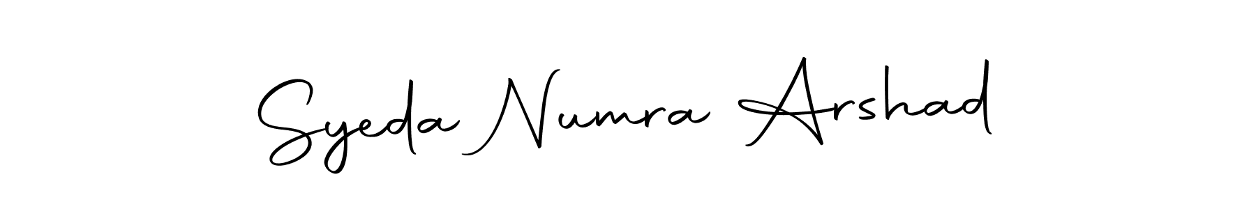 Also we have Syeda Numra Arshad name is the best signature style. Create professional handwritten signature collection using Autography-DOLnW autograph style. Syeda Numra Arshad signature style 10 images and pictures png