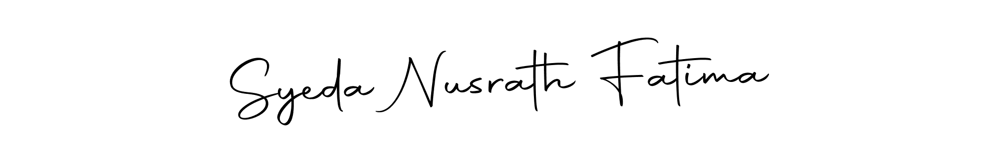 You can use this online signature creator to create a handwritten signature for the name Syeda Nusrath Fatima. This is the best online autograph maker. Syeda Nusrath Fatima signature style 10 images and pictures png