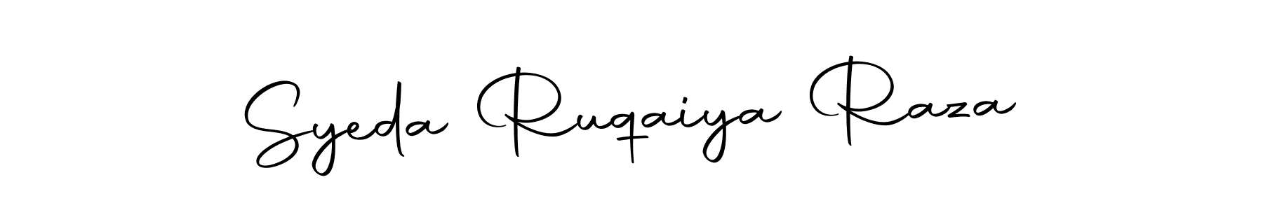 Design your own signature with our free online signature maker. With this signature software, you can create a handwritten (Autography-DOLnW) signature for name Syeda Ruqaiya Raza. Syeda Ruqaiya Raza signature style 10 images and pictures png