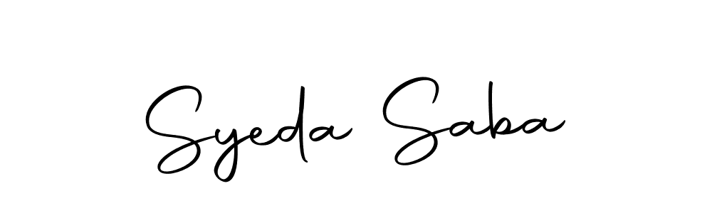 Make a beautiful signature design for name Syeda Saba. Use this online signature maker to create a handwritten signature for free. Syeda Saba signature style 10 images and pictures png