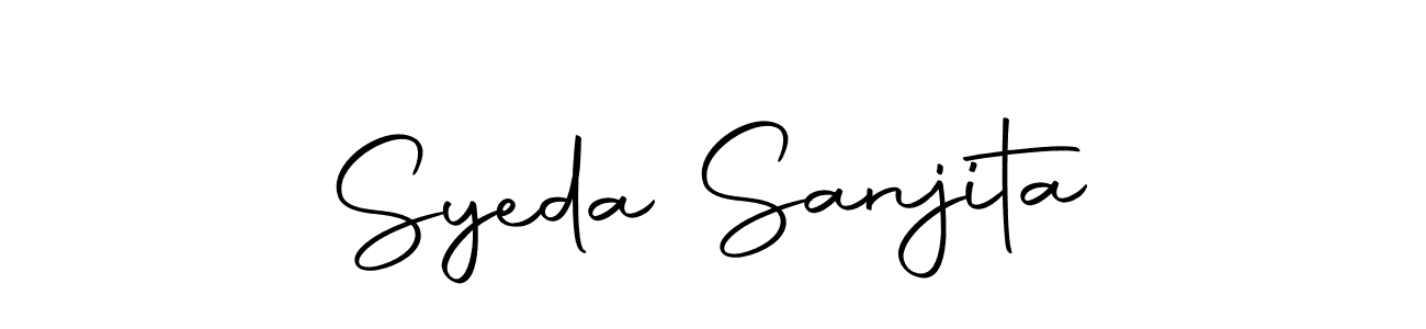 Syeda Sanjita stylish signature style. Best Handwritten Sign (Autography-DOLnW) for my name. Handwritten Signature Collection Ideas for my name Syeda Sanjita. Syeda Sanjita signature style 10 images and pictures png