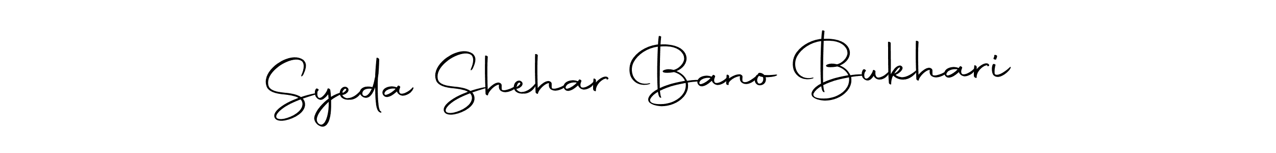 Autography-DOLnW is a professional signature style that is perfect for those who want to add a touch of class to their signature. It is also a great choice for those who want to make their signature more unique. Get Syeda Shehar Bano Bukhari name to fancy signature for free. Syeda Shehar Bano Bukhari signature style 10 images and pictures png