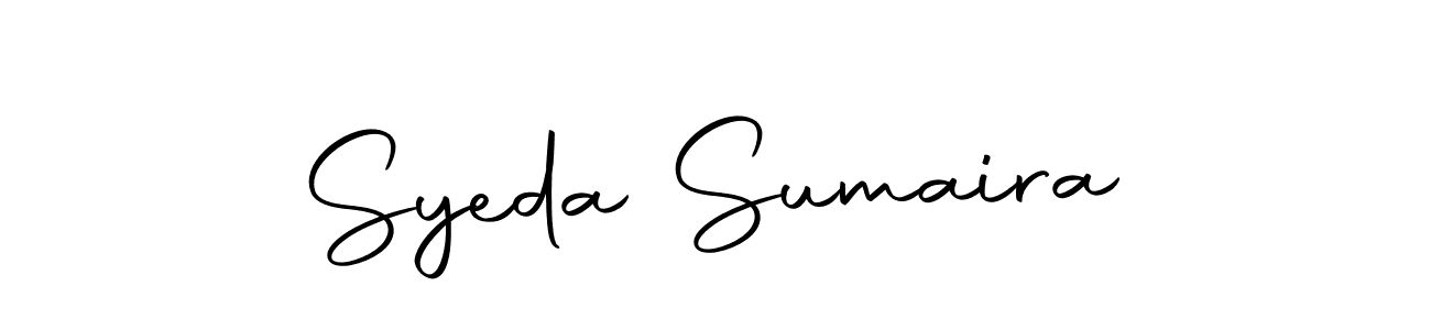 Make a beautiful signature design for name Syeda Sumaira. With this signature (Autography-DOLnW) style, you can create a handwritten signature for free. Syeda Sumaira signature style 10 images and pictures png