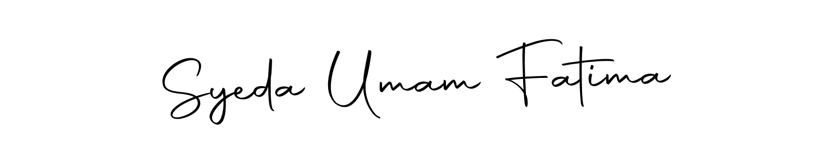 Make a beautiful signature design for name Syeda Umam Fatima. With this signature (Autography-DOLnW) style, you can create a handwritten signature for free. Syeda Umam Fatima signature style 10 images and pictures png