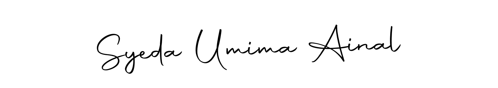 Also we have Syeda Umima Ainal name is the best signature style. Create professional handwritten signature collection using Autography-DOLnW autograph style. Syeda Umima Ainal signature style 10 images and pictures png