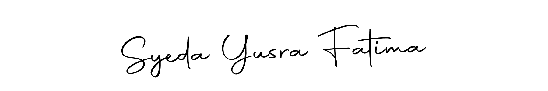 Also we have Syeda Yusra Fatima name is the best signature style. Create professional handwritten signature collection using Autography-DOLnW autograph style. Syeda Yusra Fatima signature style 10 images and pictures png