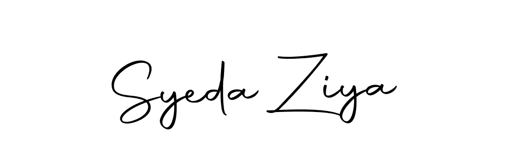 Also we have Syeda Ziya name is the best signature style. Create professional handwritten signature collection using Autography-DOLnW autograph style. Syeda Ziya signature style 10 images and pictures png