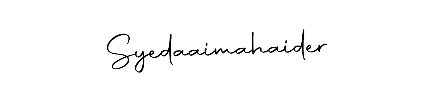 Also we have Syedaaimahaider name is the best signature style. Create professional handwritten signature collection using Autography-DOLnW autograph style. Syedaaimahaider signature style 10 images and pictures png