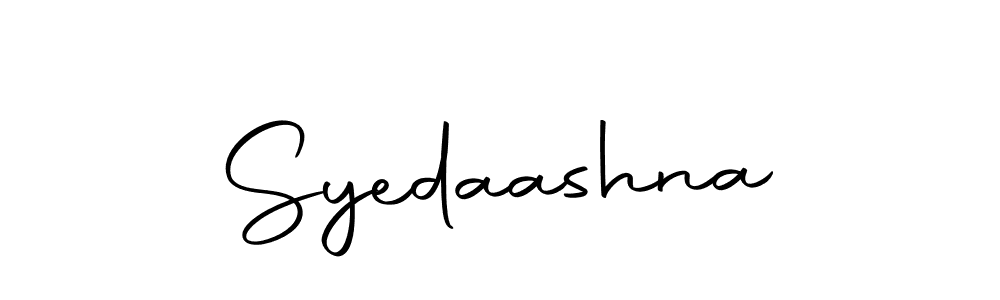 How to make Syedaashna signature? Autography-DOLnW is a professional autograph style. Create handwritten signature for Syedaashna name. Syedaashna signature style 10 images and pictures png