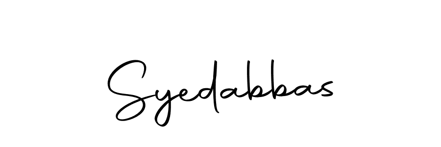 You can use this online signature creator to create a handwritten signature for the name Syedabbas. This is the best online autograph maker. Syedabbas signature style 10 images and pictures png