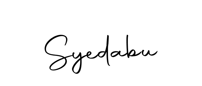 Make a beautiful signature design for name Syedabu. With this signature (Autography-DOLnW) style, you can create a handwritten signature for free. Syedabu signature style 10 images and pictures png