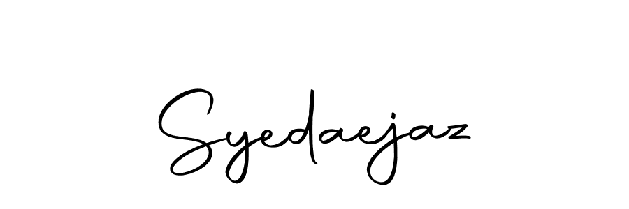 Similarly Autography-DOLnW is the best handwritten signature design. Signature creator online .You can use it as an online autograph creator for name Syedaejaz. Syedaejaz signature style 10 images and pictures png