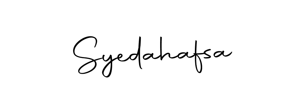 You should practise on your own different ways (Autography-DOLnW) to write your name (Syedahafsa) in signature. don't let someone else do it for you. Syedahafsa signature style 10 images and pictures png