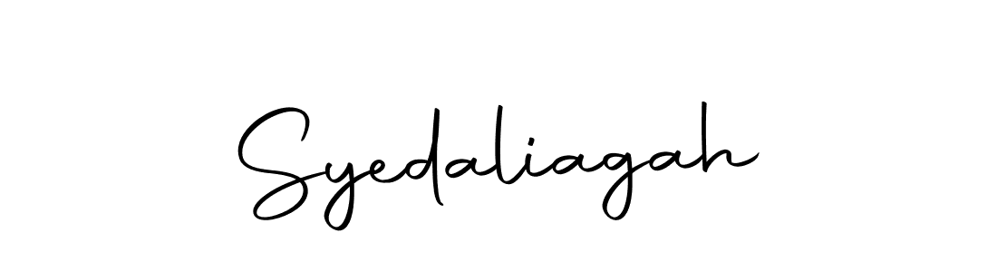 Make a short Syedaliagah signature style. Manage your documents anywhere anytime using Autography-DOLnW. Create and add eSignatures, submit forms, share and send files easily. Syedaliagah signature style 10 images and pictures png