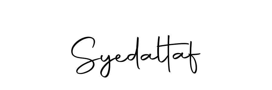 You should practise on your own different ways (Autography-DOLnW) to write your name (Syedaltaf) in signature. don't let someone else do it for you. Syedaltaf signature style 10 images and pictures png