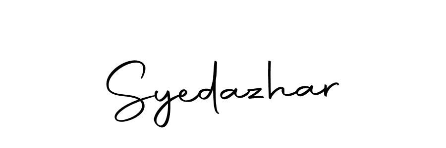 Make a short Syedazhar signature style. Manage your documents anywhere anytime using Autography-DOLnW. Create and add eSignatures, submit forms, share and send files easily. Syedazhar signature style 10 images and pictures png