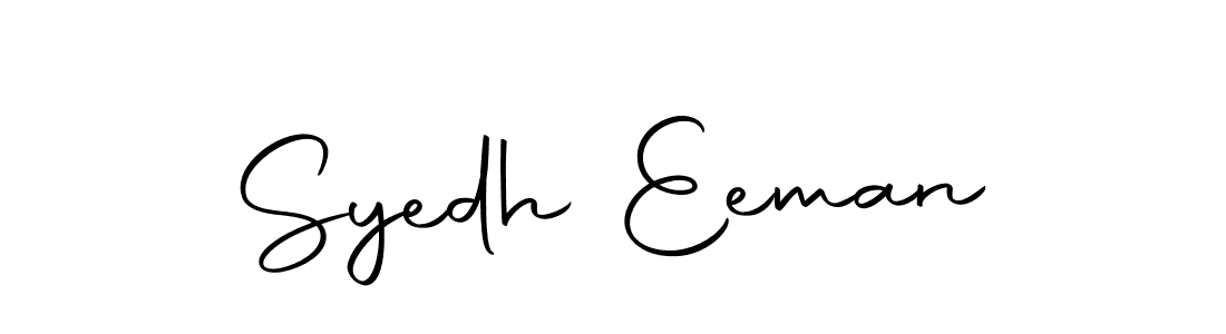 How to make Syedh Eeman name signature. Use Autography-DOLnW style for creating short signs online. This is the latest handwritten sign. Syedh Eeman signature style 10 images and pictures png