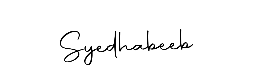 Make a beautiful signature design for name Syedhabeeb. With this signature (Autography-DOLnW) style, you can create a handwritten signature for free. Syedhabeeb signature style 10 images and pictures png