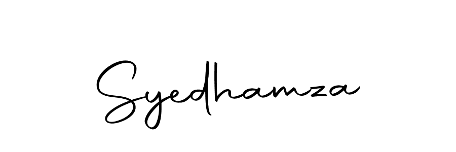 Create a beautiful signature design for name Syedhamza. With this signature (Autography-DOLnW) fonts, you can make a handwritten signature for free. Syedhamza signature style 10 images and pictures png