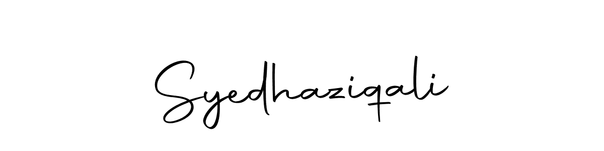 Make a beautiful signature design for name Syedhaziqali. With this signature (Autography-DOLnW) style, you can create a handwritten signature for free. Syedhaziqali signature style 10 images and pictures png