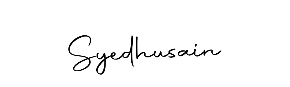 How to make Syedhusain name signature. Use Autography-DOLnW style for creating short signs online. This is the latest handwritten sign. Syedhusain signature style 10 images and pictures png