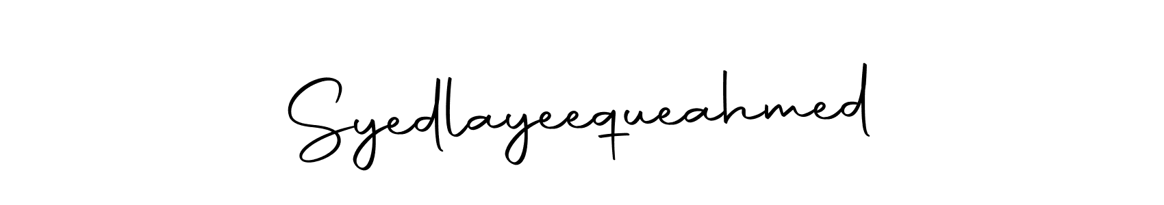 Make a beautiful signature design for name Syedlayeequeahmed. Use this online signature maker to create a handwritten signature for free. Syedlayeequeahmed signature style 10 images and pictures png