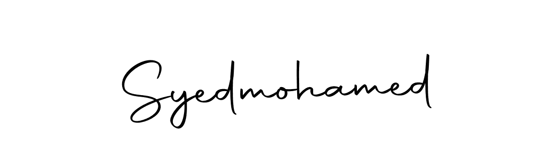 Design your own signature with our free online signature maker. With this signature software, you can create a handwritten (Autography-DOLnW) signature for name Syedmohamed. Syedmohamed signature style 10 images and pictures png